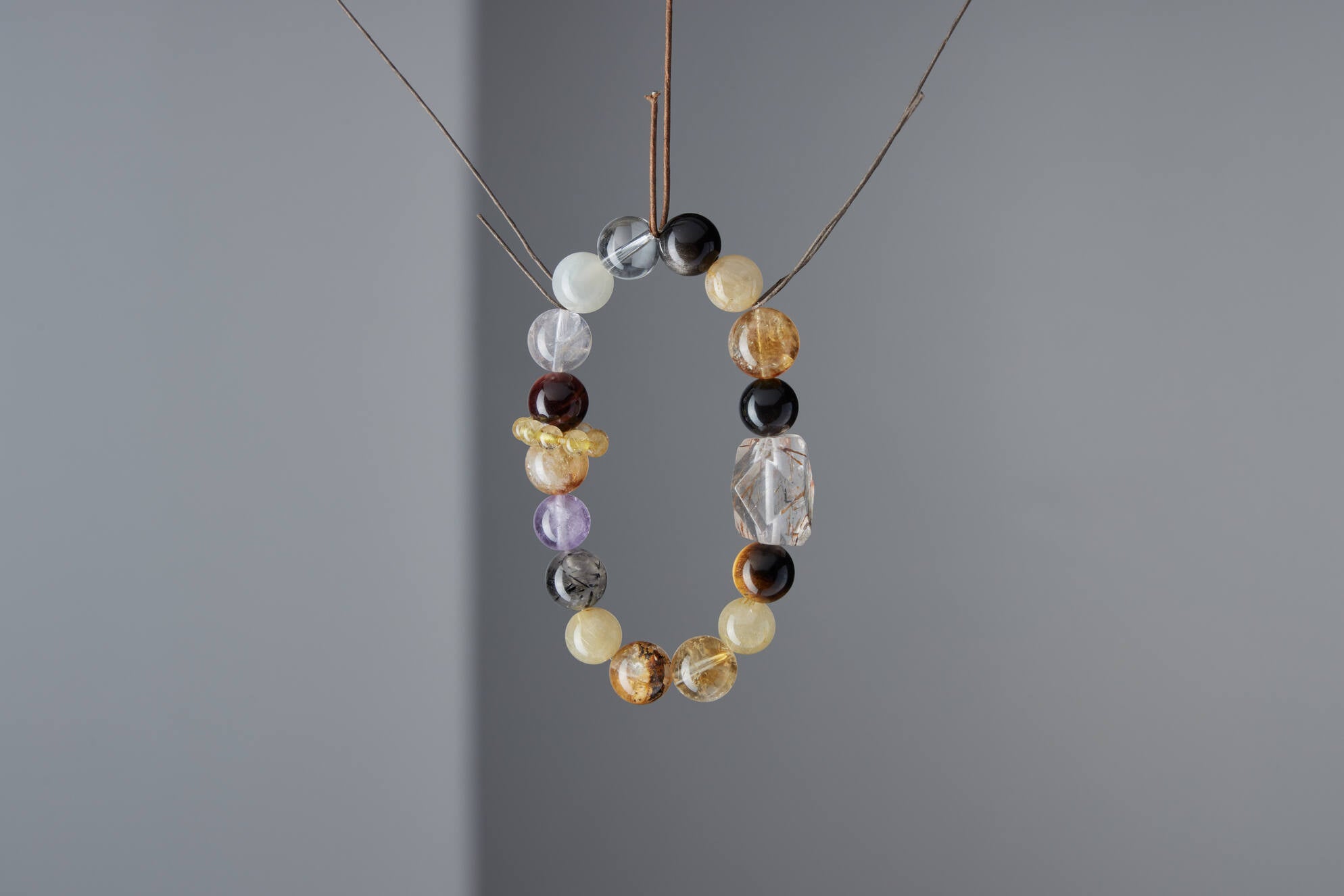 伊能靜同款｜皆順 全脈輪招財能量手串｜九晶共振 × 脈輪調頻 × 氣場顯化