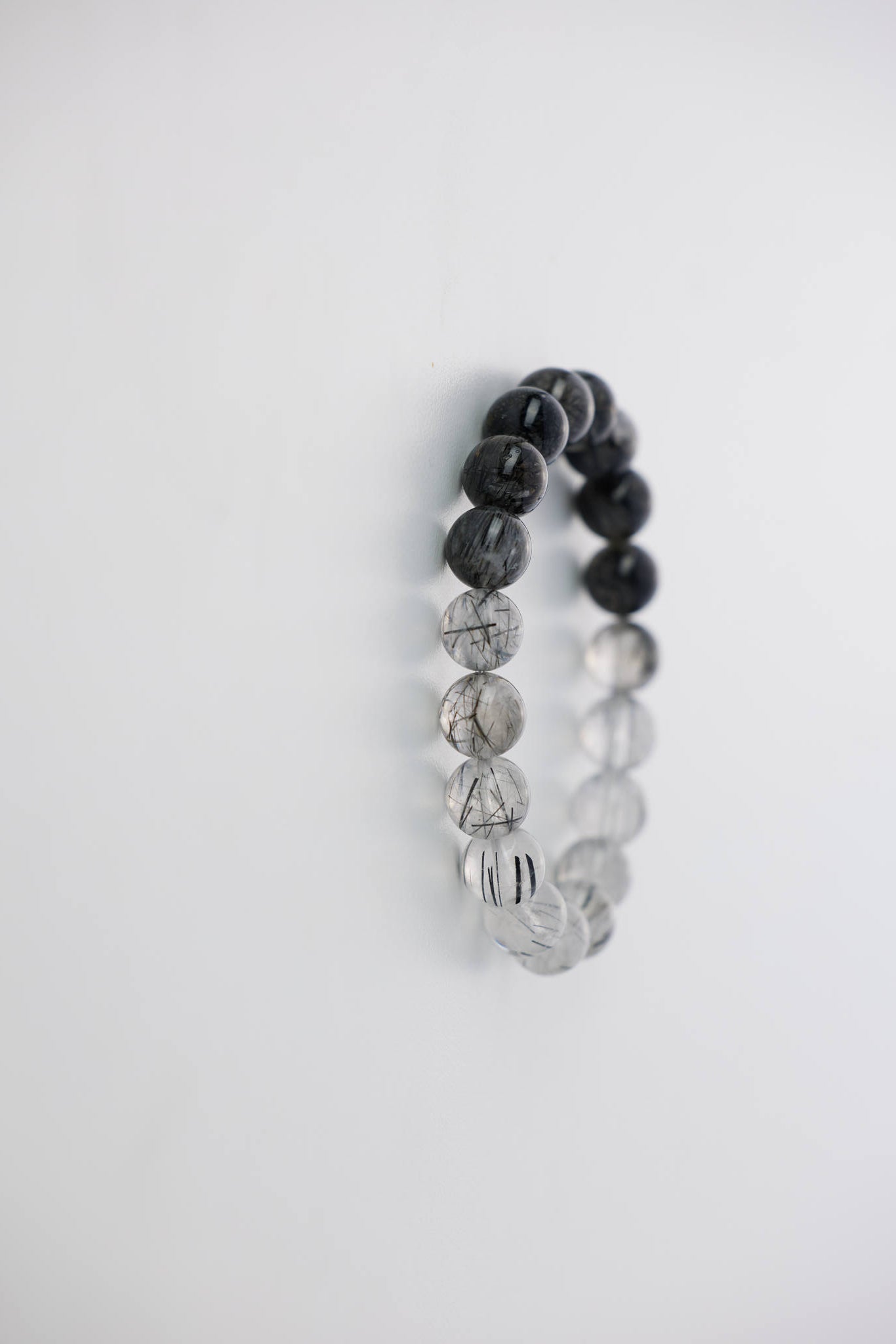 黑髮晶漸層水晶｜10mm｜守護 × 淨化 × 穩定