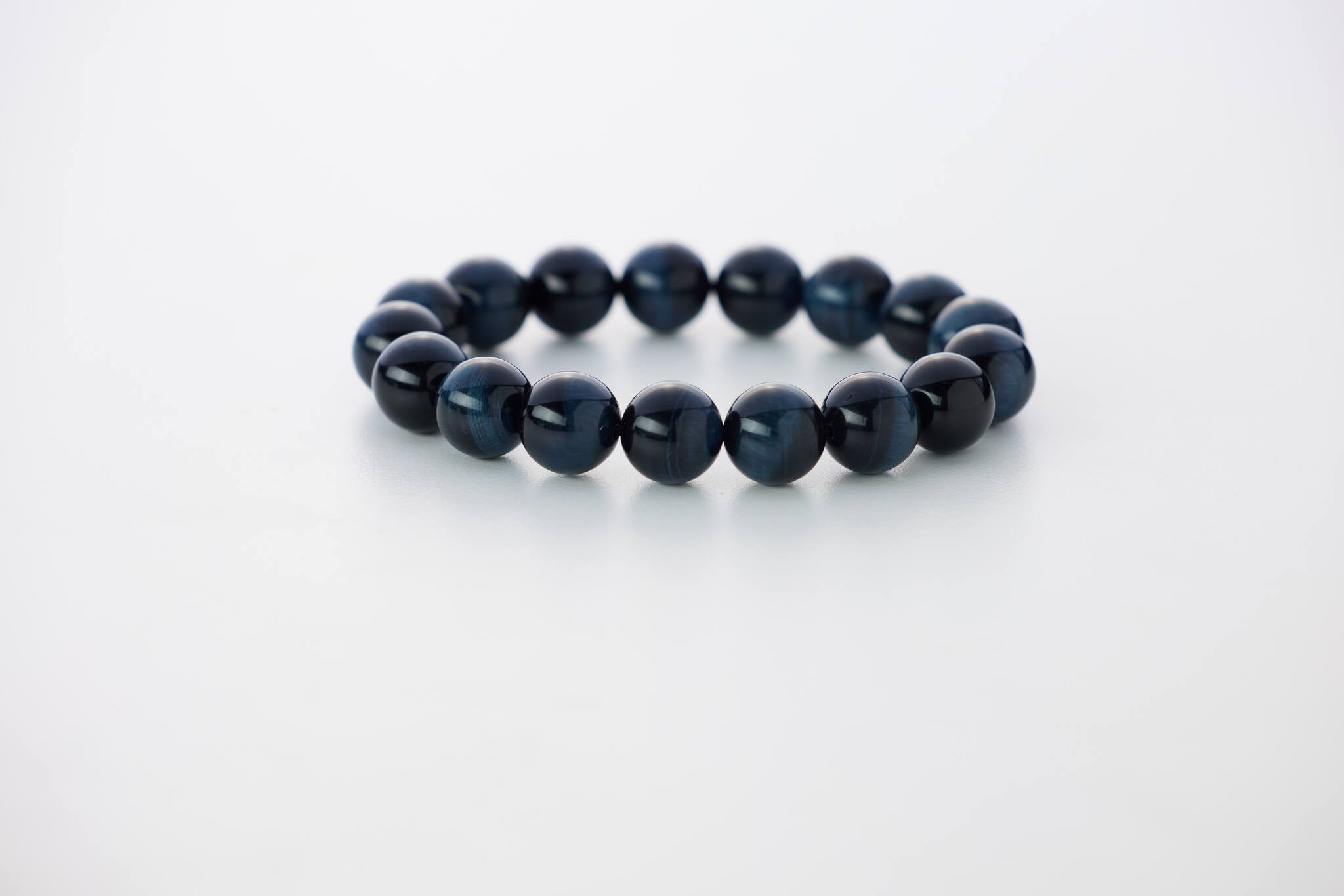 虎視眈眈 攝人心魄人心魄 藍虎眼 × 黃虎眼 招財防小人水晶手串｜男士專屬款