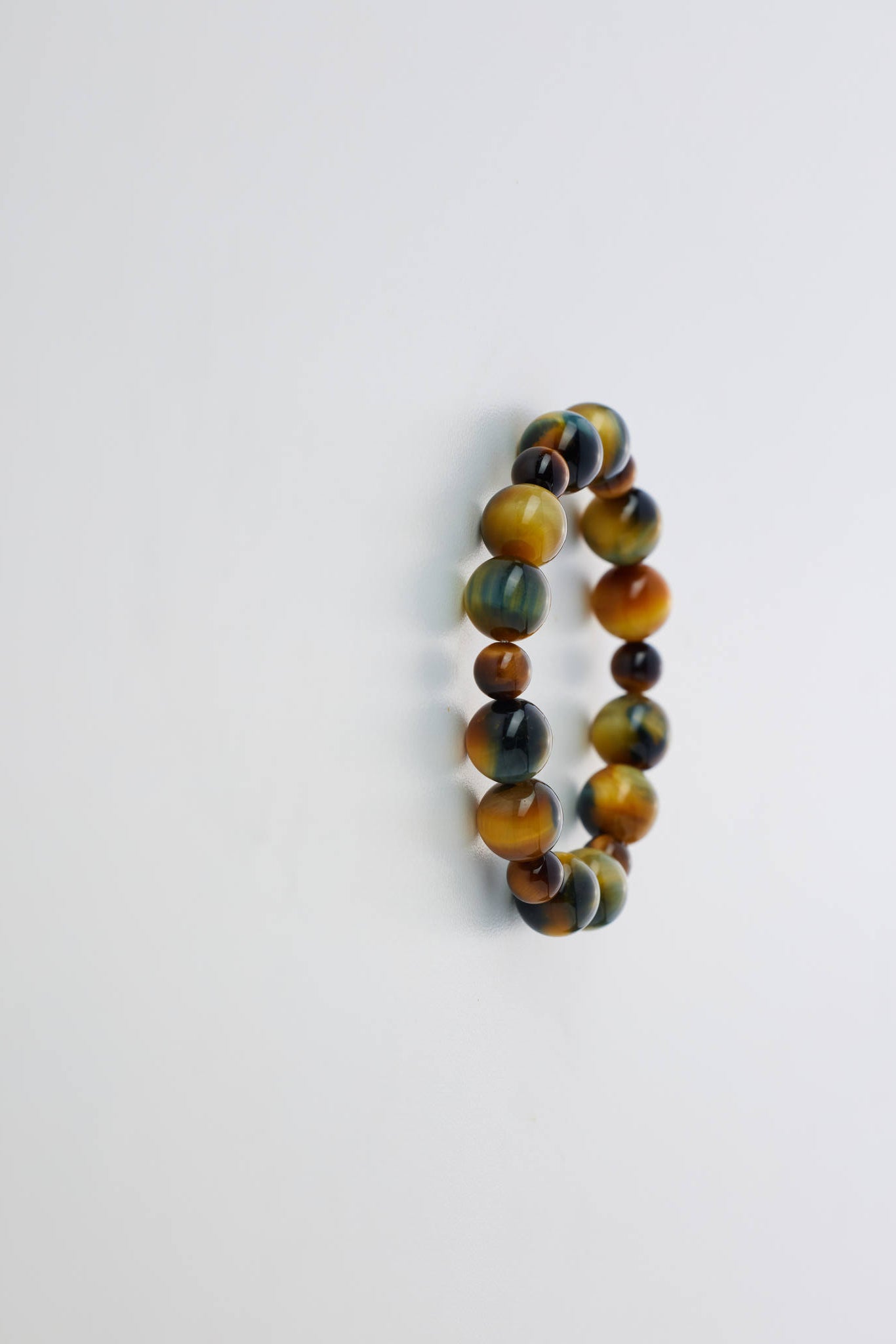 虎眼共生能量手鏈｜黃虎眼 × 藍虎眼｜男士招財防小人專屬款