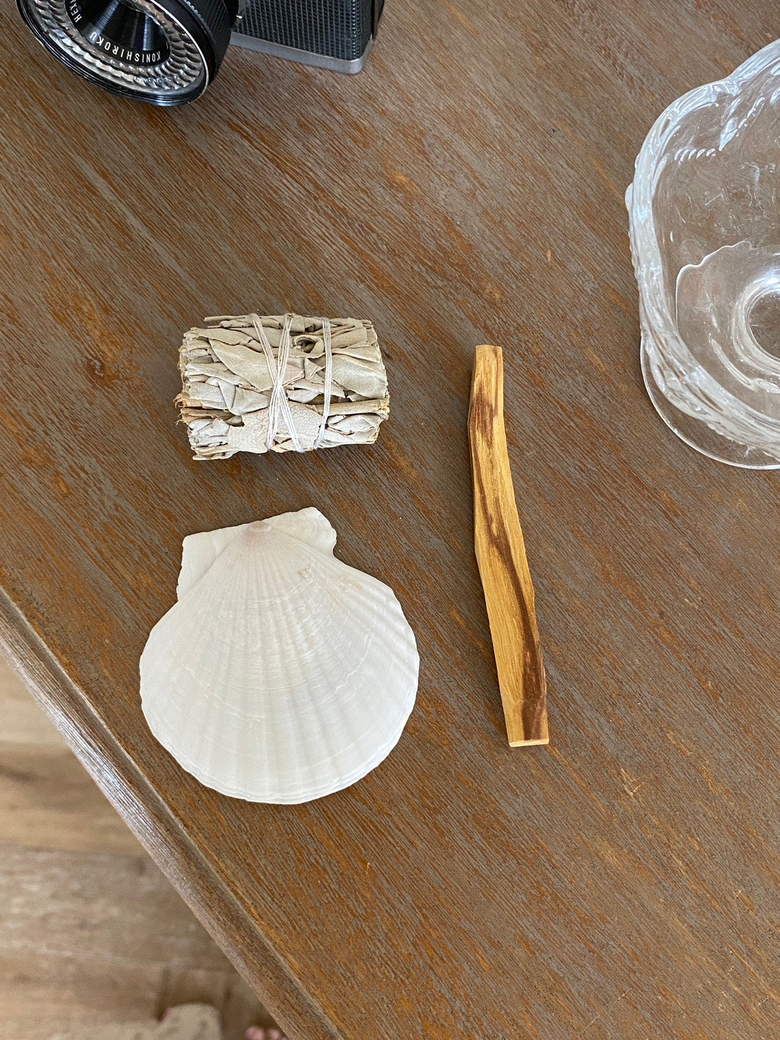 療癒淨化組合｜秘魯聖木 × 白鼠尾草 × 天然貝殼