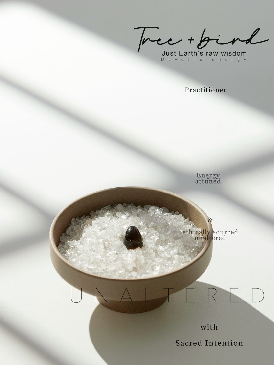 能量淨化｜7A純淨透體白水晶消磁碗｜隨附小能量石